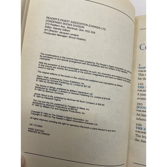 1985 Reader's Digest Condensed 1st Ed HC Leather Gilt Vtg NM Anthology - Picture 3 of 5